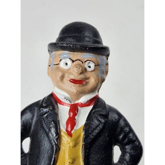 Cast Iron A C Williams Business Man in Suit Bank Collector - Picture 4 of 7